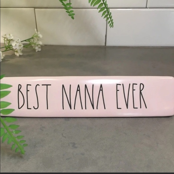 Rae Dunn Office Rae Dunn Best Nana Ever Placard Pink Poshmark